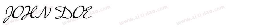 JOHN DOE字体转换